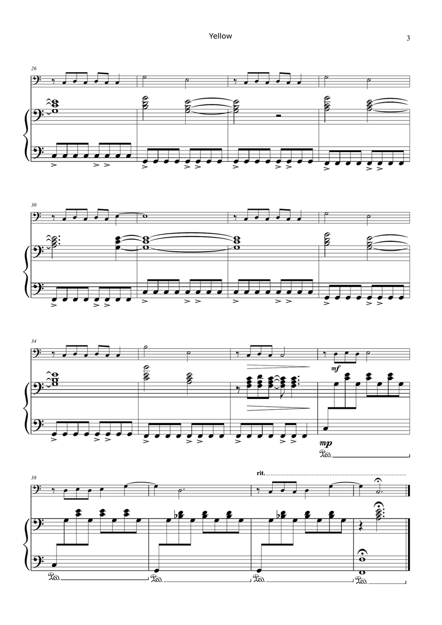 Yellow Chamber Music scores gallery preview page 3