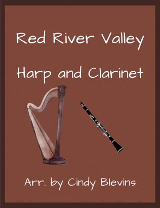 Book cover for Red River Valley, for Harp and Clarinet