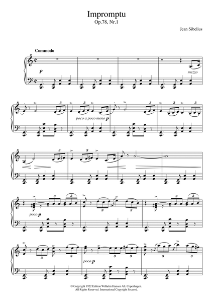 Impromptu, Op.78 No.1