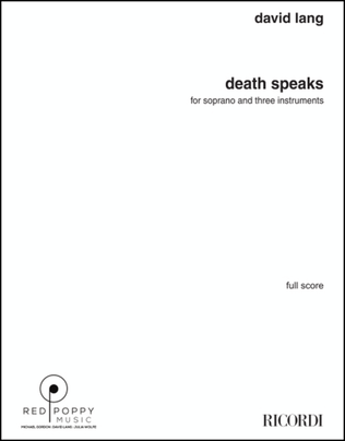 death speaks (score)