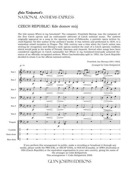 Czech Republic National Anthem:: Kde domov mùj image number null