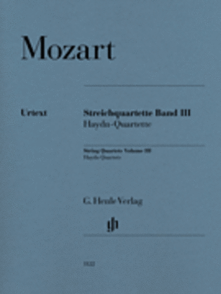 Book cover for String Quartets, Volume 3