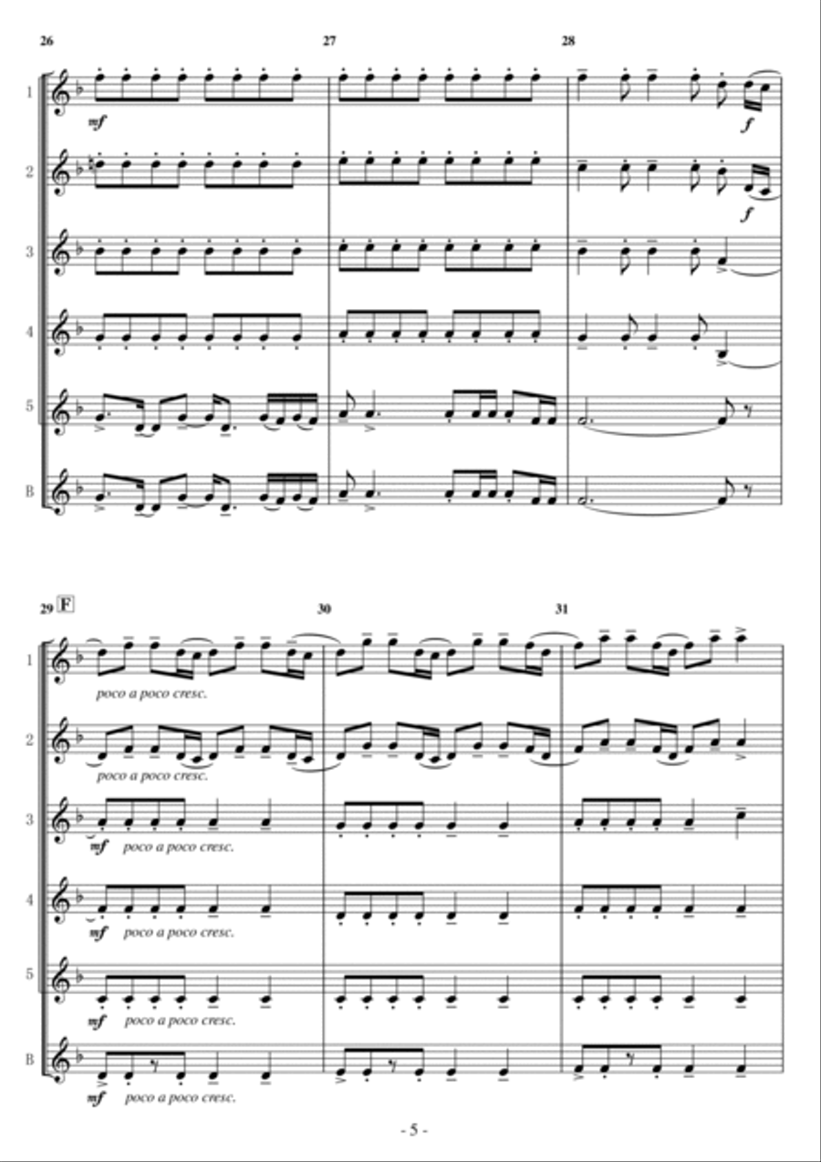 How Far I'll Go How Far I'll Go Woodwind Ensemble scores gallery preview page 5