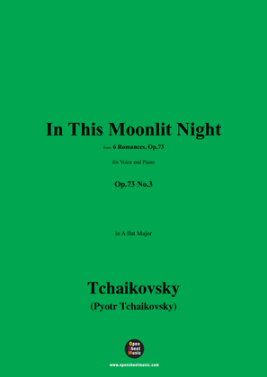 Book cover for Tchaikovsky-In This Moonlit Night,in A flat Major,Op.73 No.3