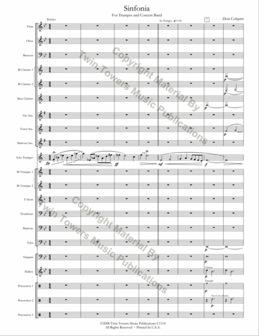 Sinfonia Concert Band scores gallery preview page 4