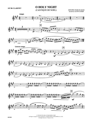 O Holy Night: 1st B-flat Clarinet