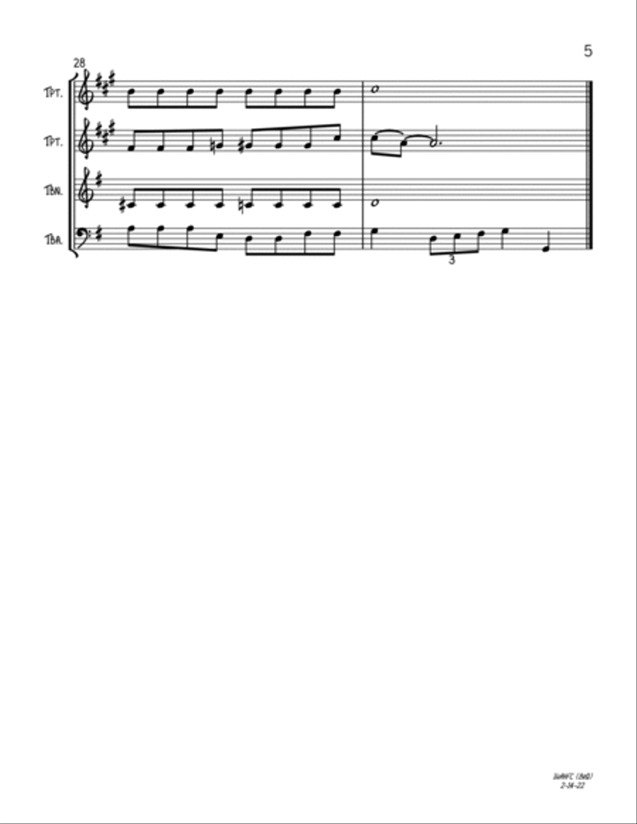 I Want A Hippopotamus For Christmas (Hippo The Hero) Trombone scores gallery preview page 5
