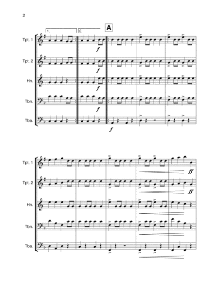 Yorch'scher Marsch (Brass Quintet) image number null