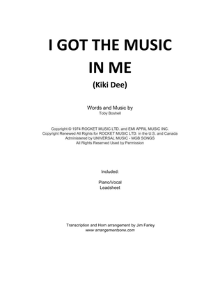 Book cover for I Got The Music In Me