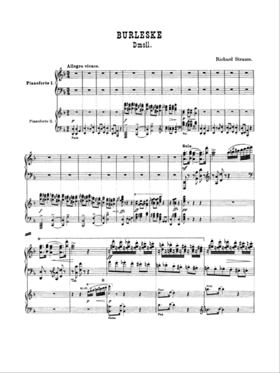 Burleske in D Minor Small Ensemble scores gallery preview page 3