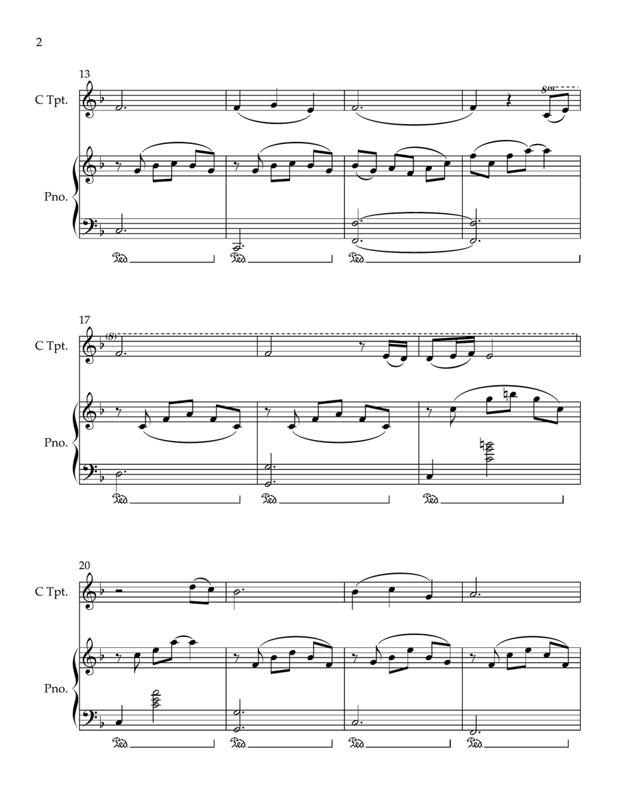 Cavatina Cavatina C Trumpet scores gallery preview page 2