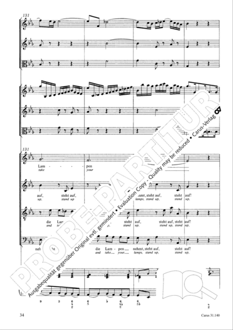 Wake, o wake and hear the voices STB scores gallery preview page 35