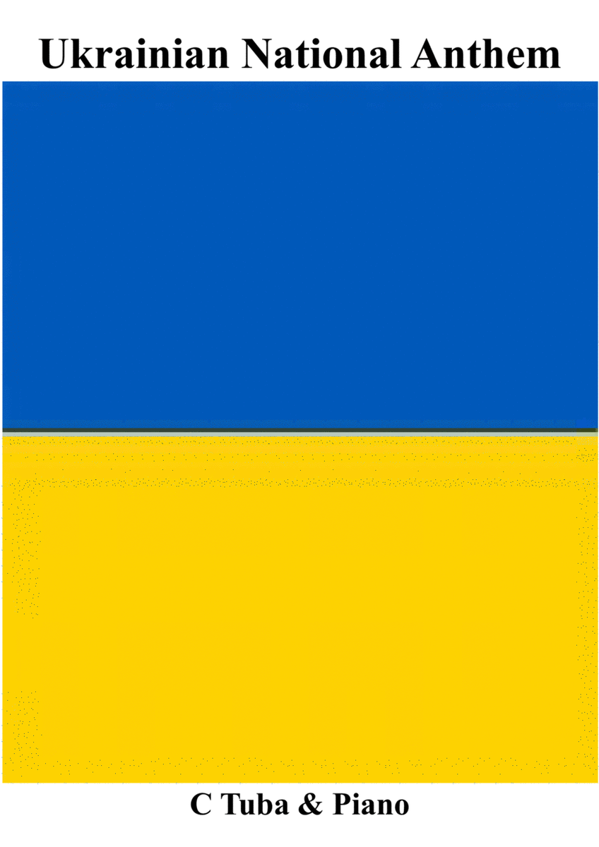 Ukrainian National Anthem for C Tuba & Piano MFAO World National Anthem Series image number null