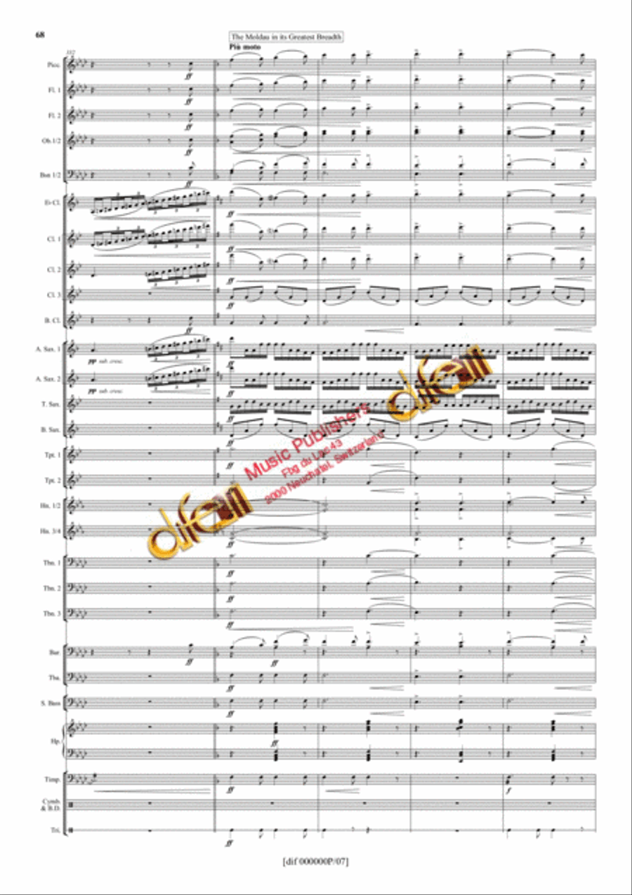 La Moldau Concert Band scores gallery preview page 67