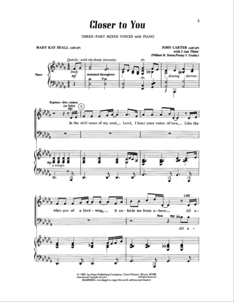 Closer to You Closer to You 3-Part scores gallery preview page 3
