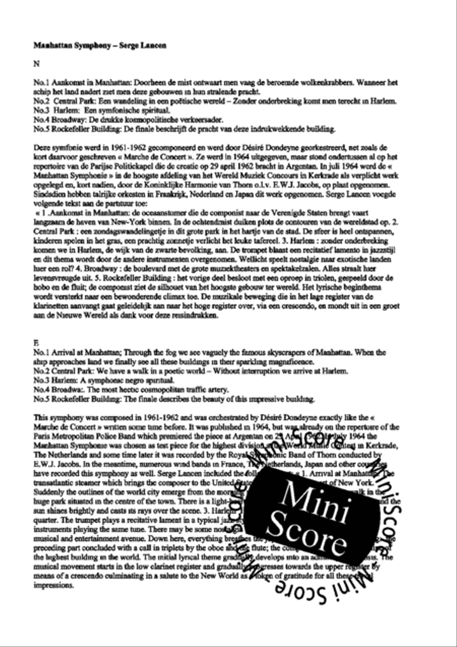 Manhattan Symphony Concert Band scores gallery preview page 5