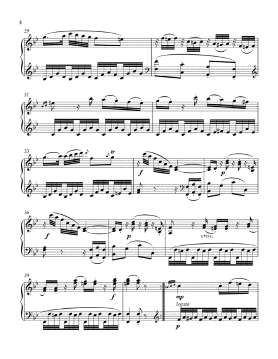 Sonata in Bb Major (K. 281) Sonata in Bb Major (K. 281) Piano Method scores gallery preview page 4