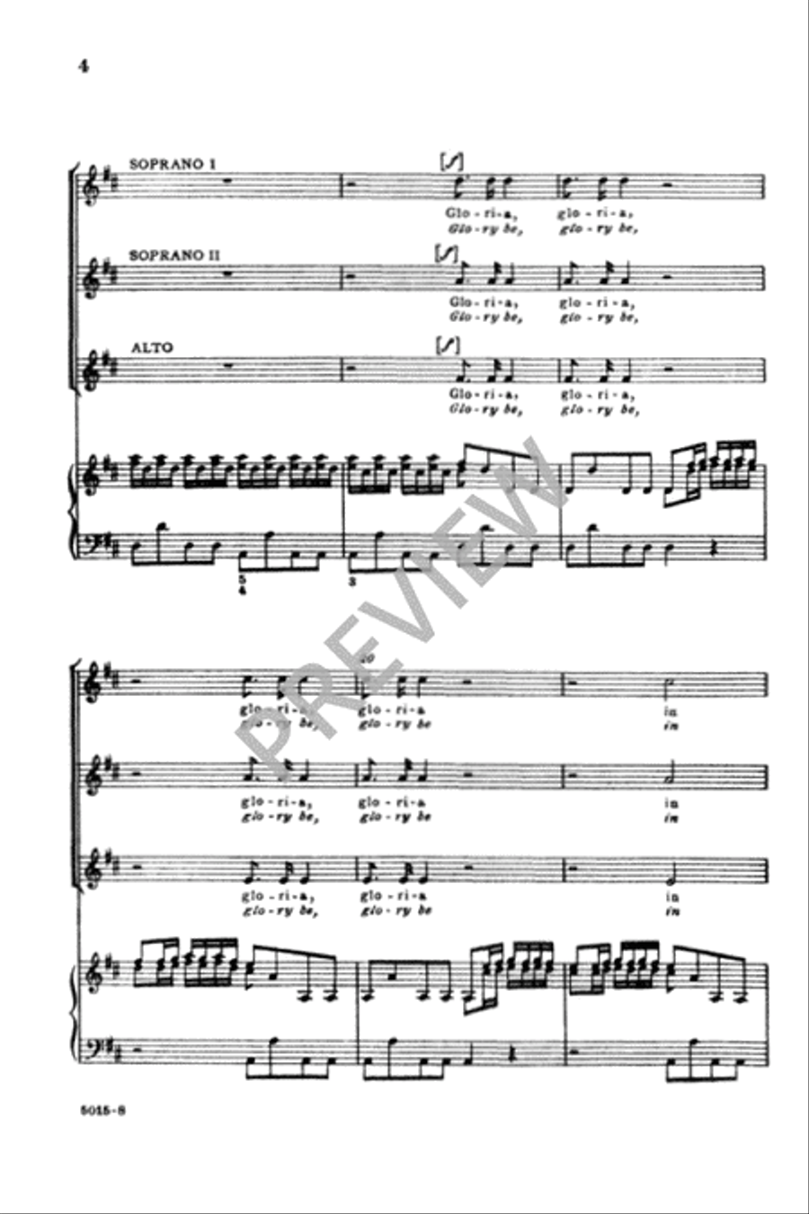 Gloria in Excelsis - SSA SSA scores gallery preview page 4