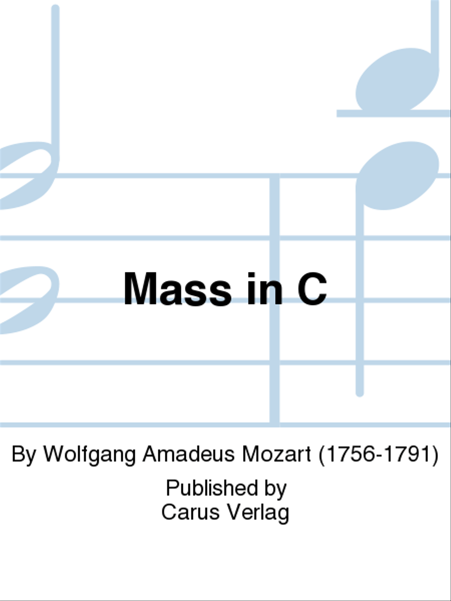 Book cover for Mass in C (Missa in C)