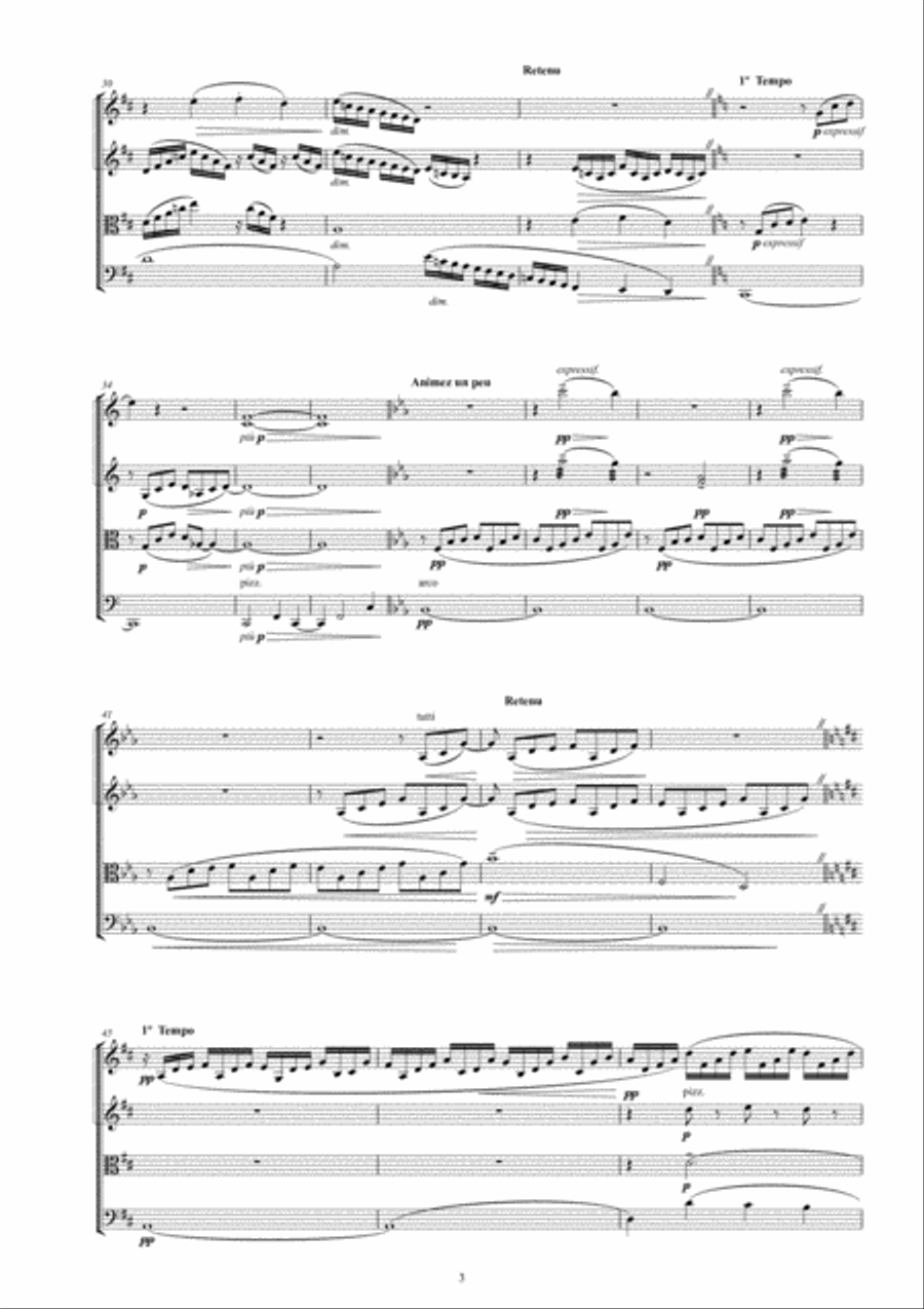 CHILDREN'S CORNER for String Quartet String Quartet scores gallery preview page 5