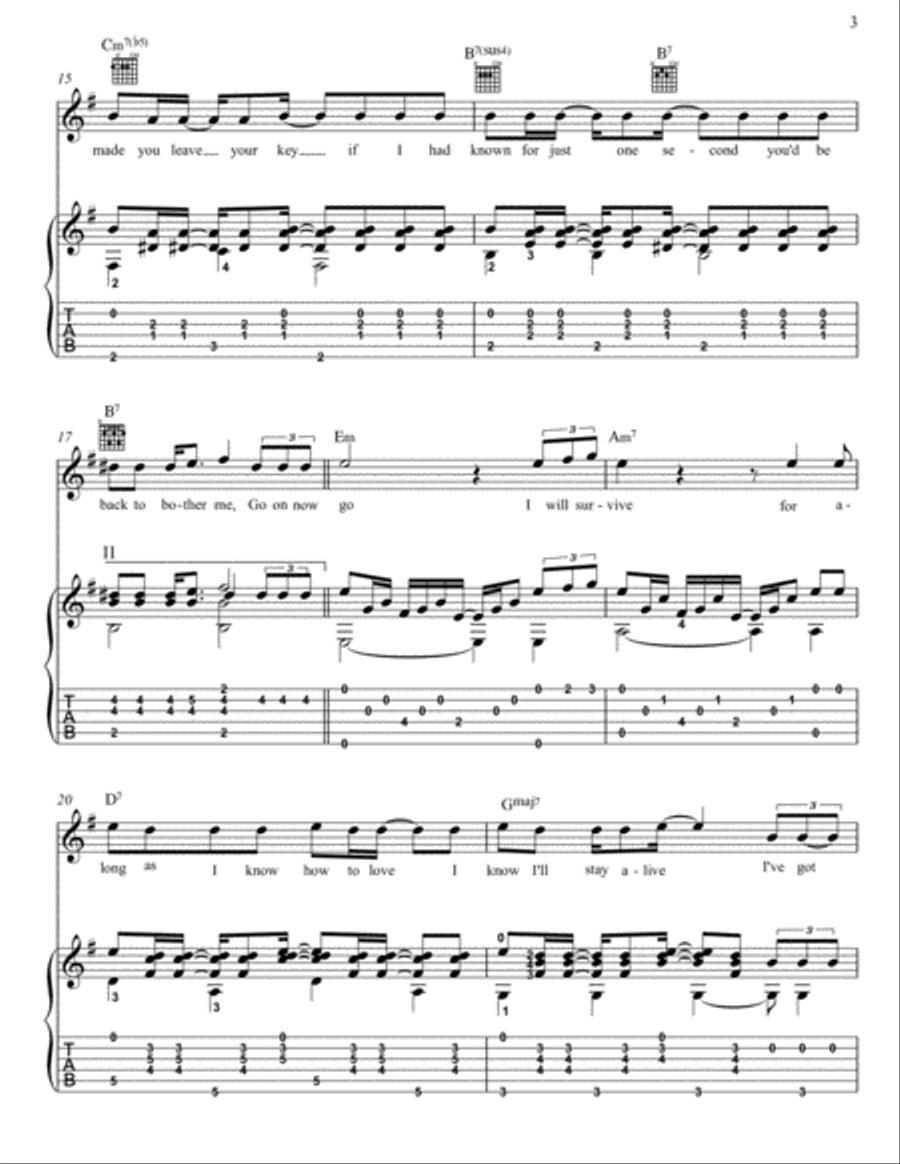 I Will Survive Flute scores gallery preview page 3