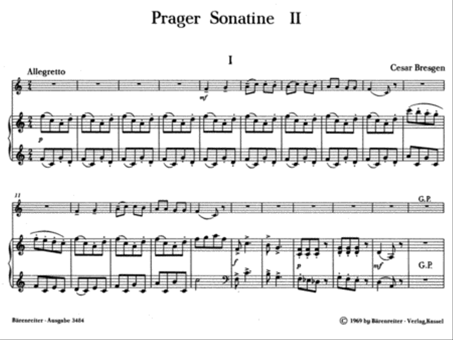 Prager Sonatine, No. 2 C major Soprano Recorder scores gallery preview page 2