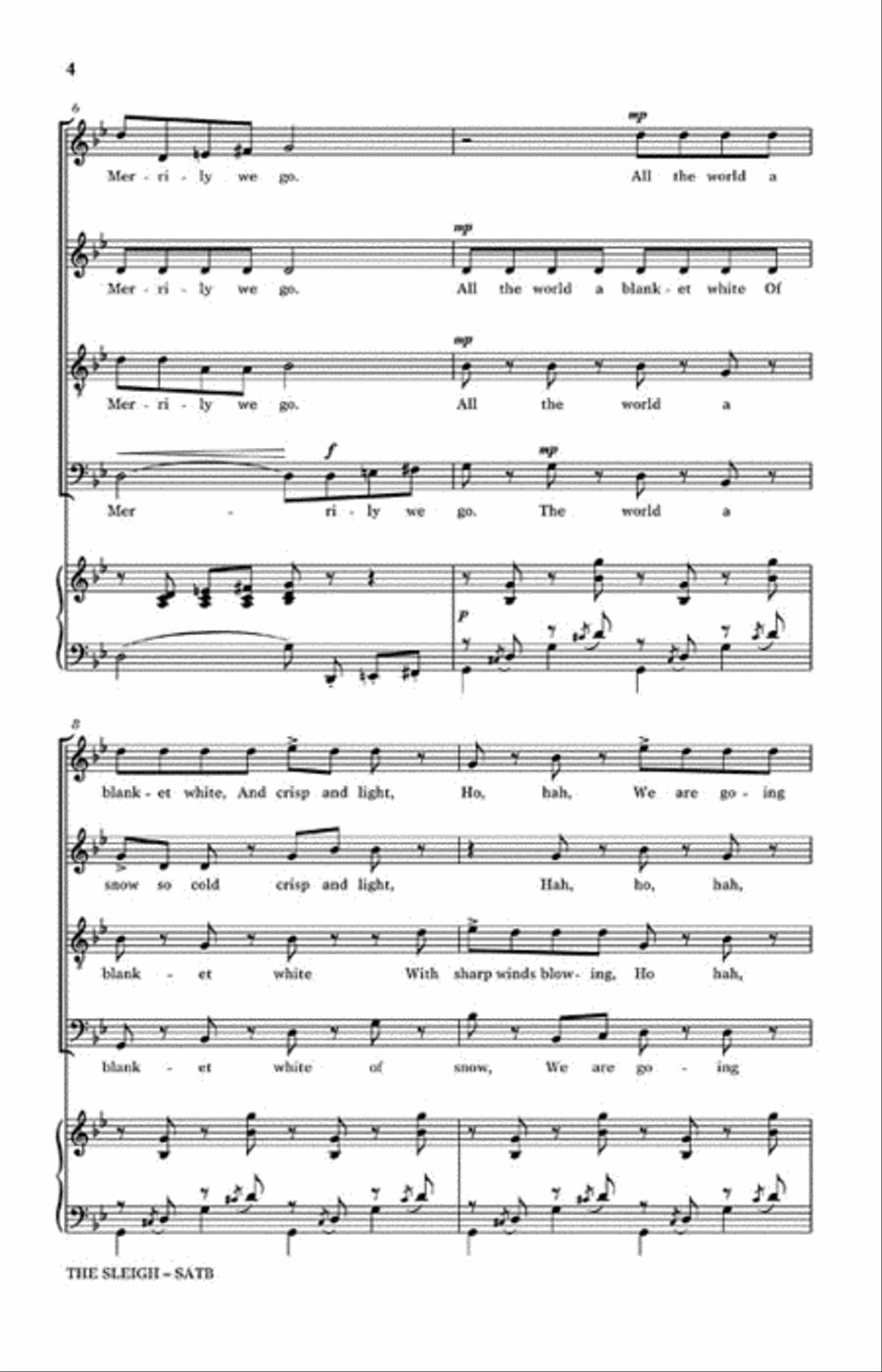 The Sleigh (À La Russe) The Sleigh (À La Russe) 4-Part scores gallery preview page 3