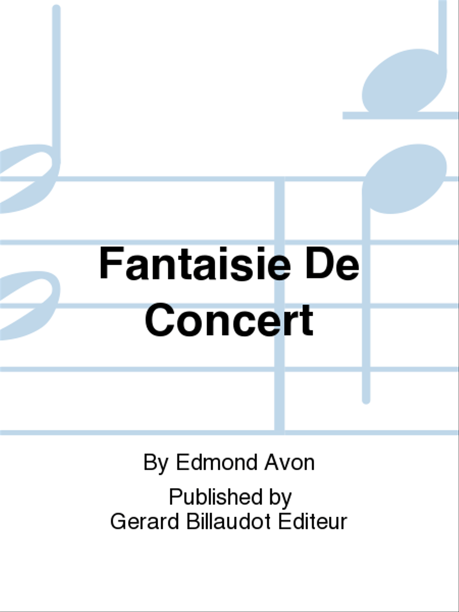 Fantaisie De Concert Fantaisie De Concert Chamber Music scores gallery preview page 1