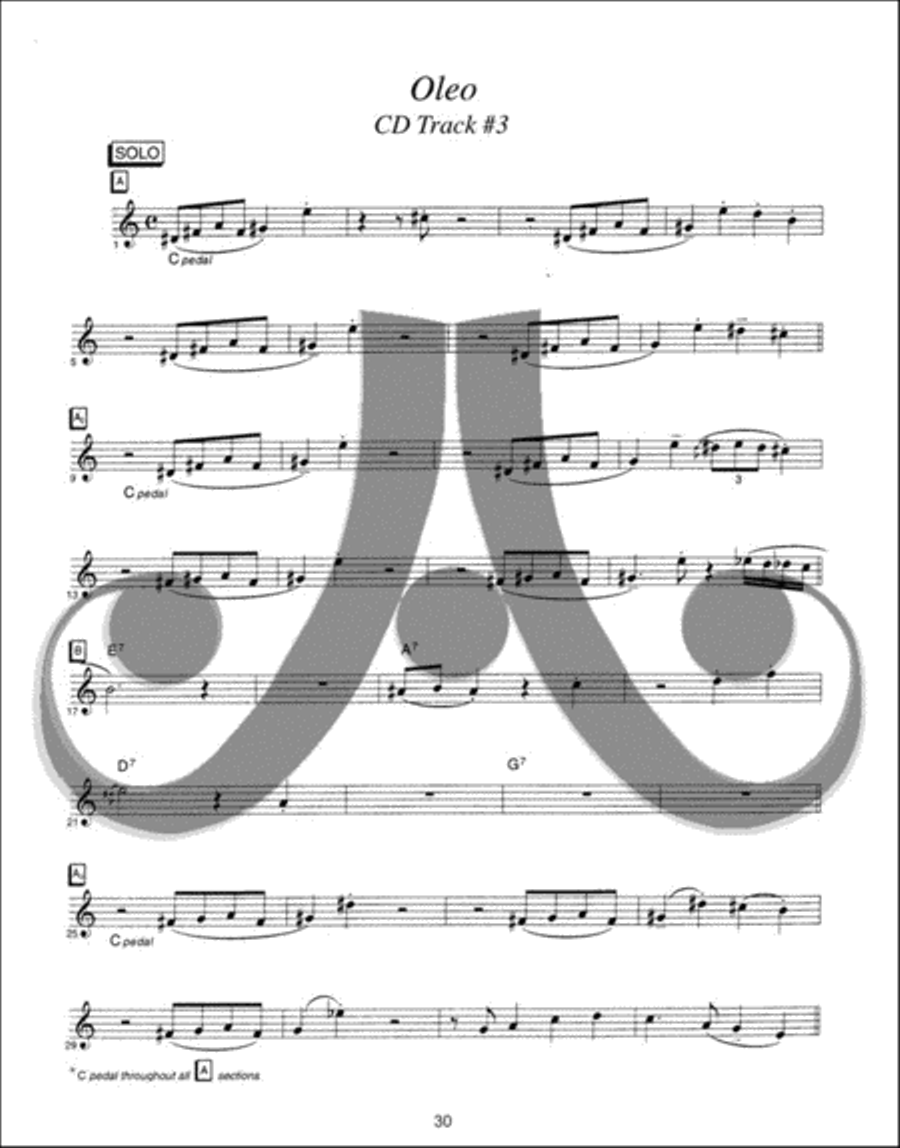 David Liebman Transcriptions - A Collection of Solos on Jazz Standards - Bk/CD Tenor Saxophone scores gallery preview page 7