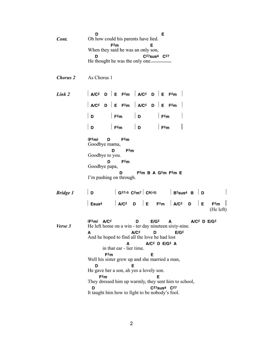 Lonely Boy Lonely Boy Acoustic Guitar scores gallery preview page 2