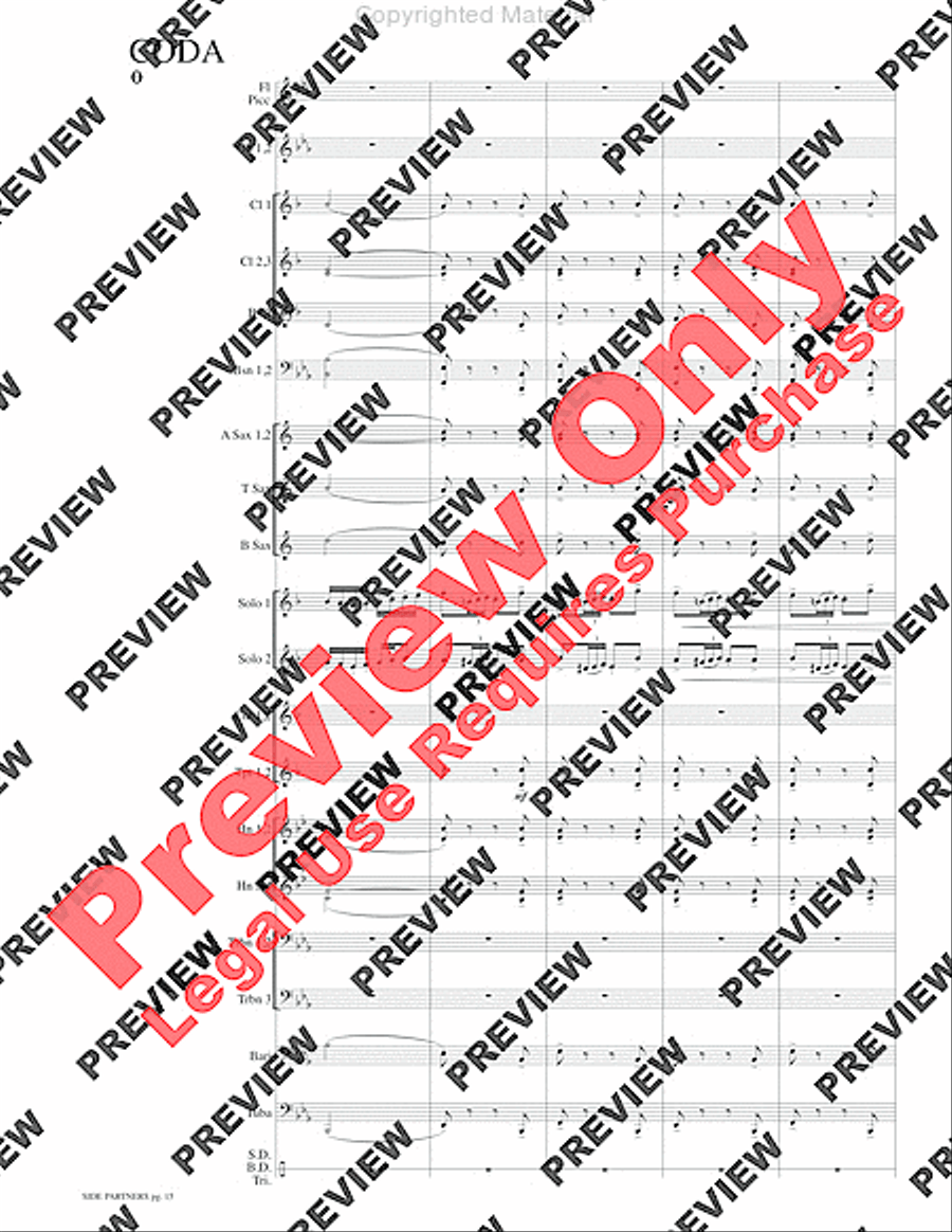 Side Partners Concert Band scores gallery preview page 18