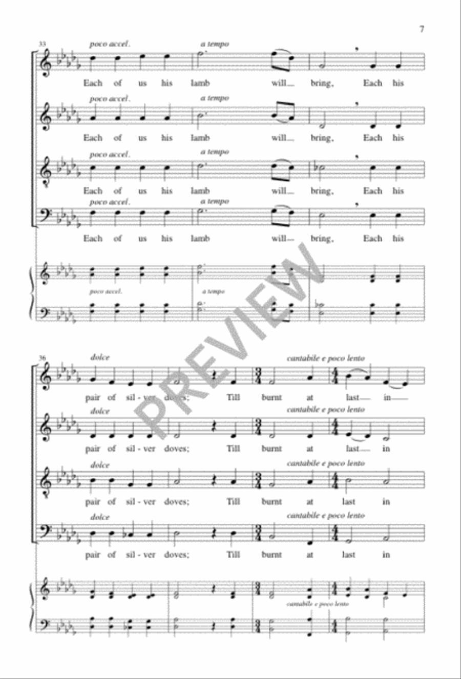 In the Holy Nativity of Our Lord 4-Part scores gallery preview page 7