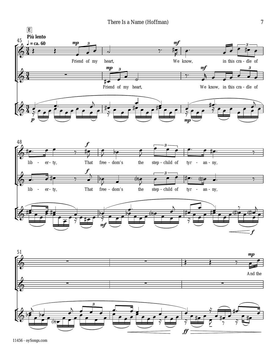 There Is A Name 2-Part scores gallery preview page 5