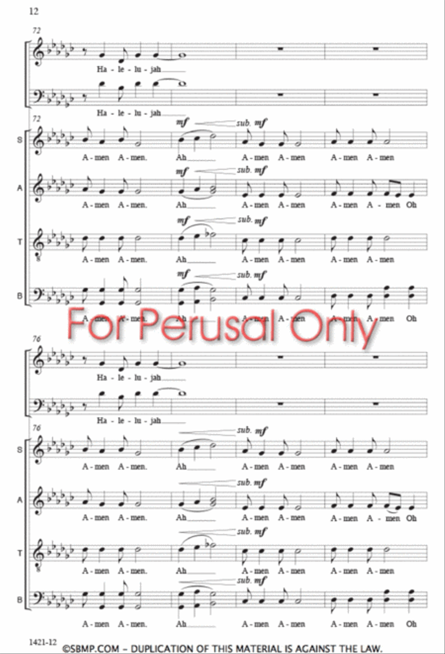 Mangisondele Nkosi Yam - SATB Octavo 4-Part scores gallery preview page 11