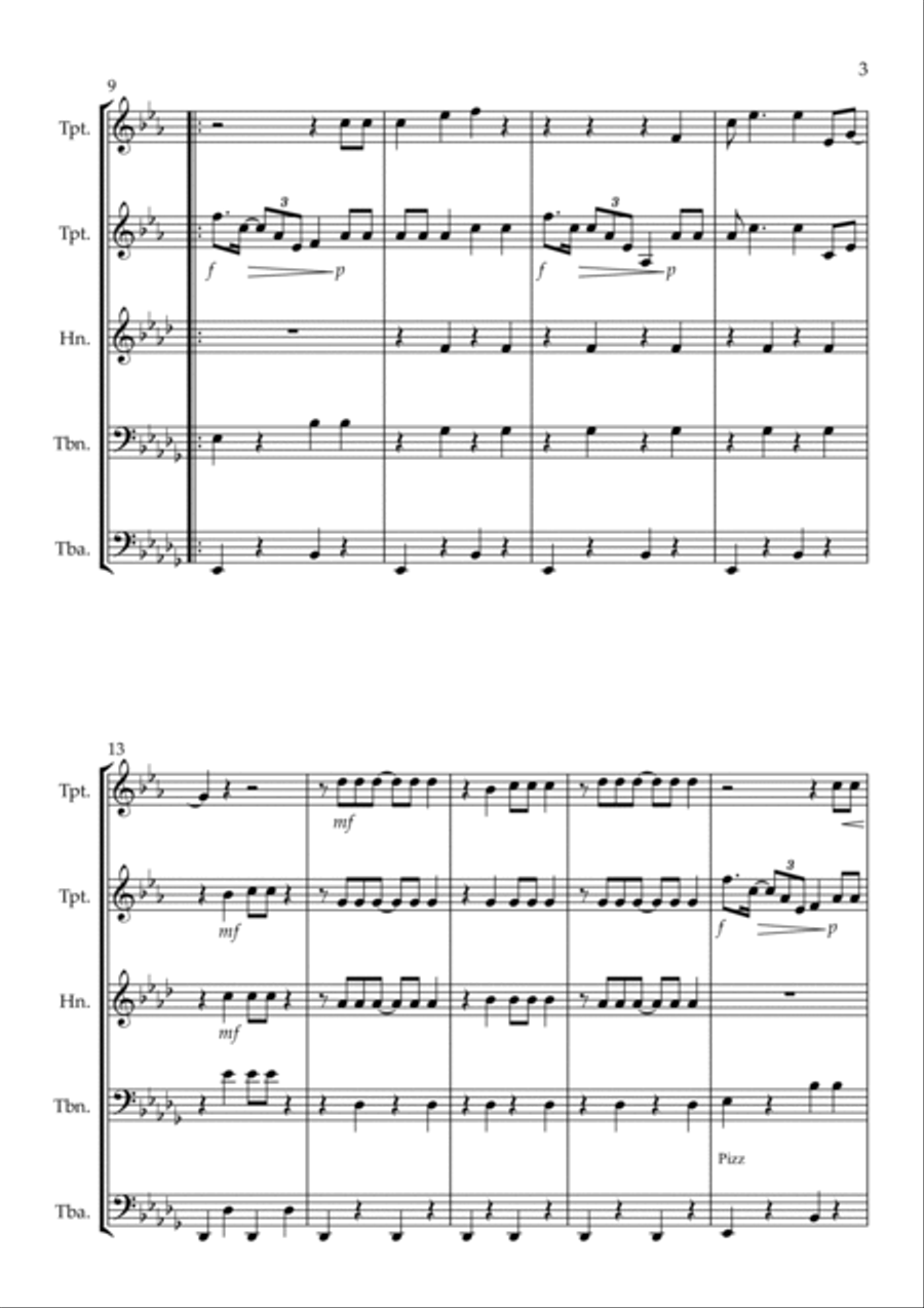Harvest Moon Brass Ensemble scores gallery preview page 3