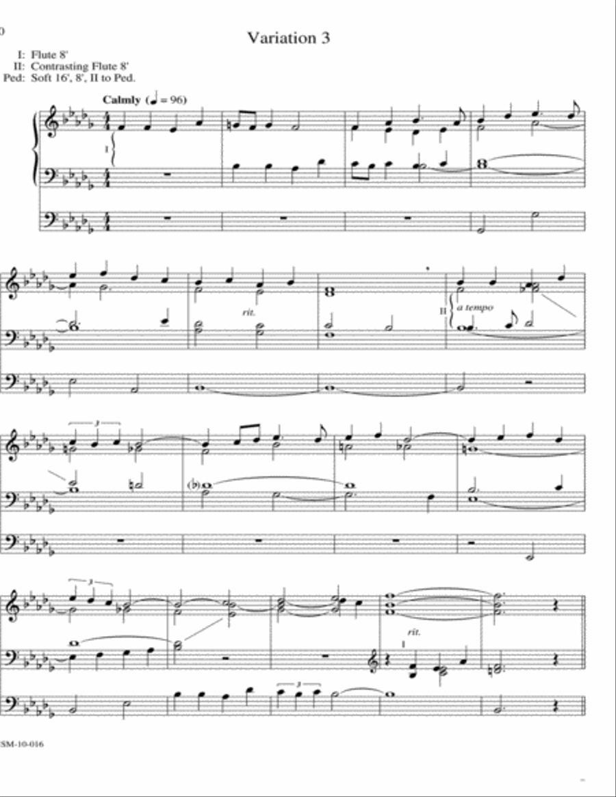 Variations on Nun komm, der Heiden Heiland Organ scores gallery preview page 6