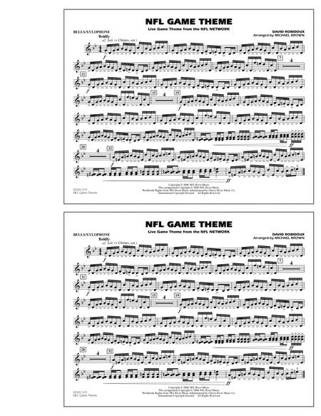 NFL Game Theme - Bells/Xylophone