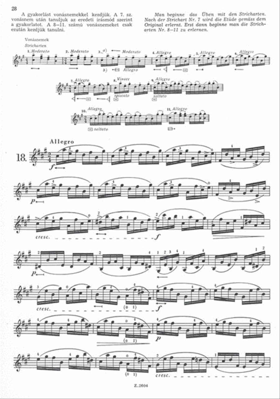 24 Vorübungen op. 37 24 Vorübungen op. 37 Violin Solo scores gallery preview page 4