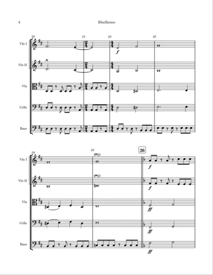 Ebullience Ebullience String Orchestra scores gallery preview page 4