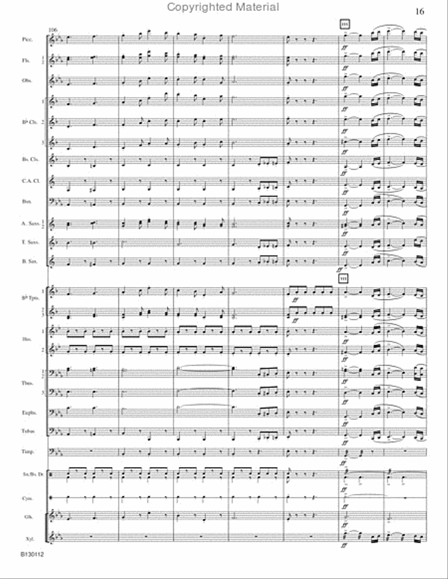 March Grandioso Concert Band scores gallery preview page 18