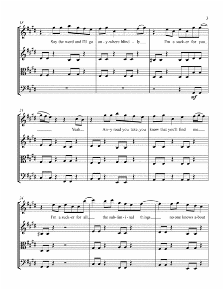 Sucker Sucker String Quartet scores gallery preview page 3