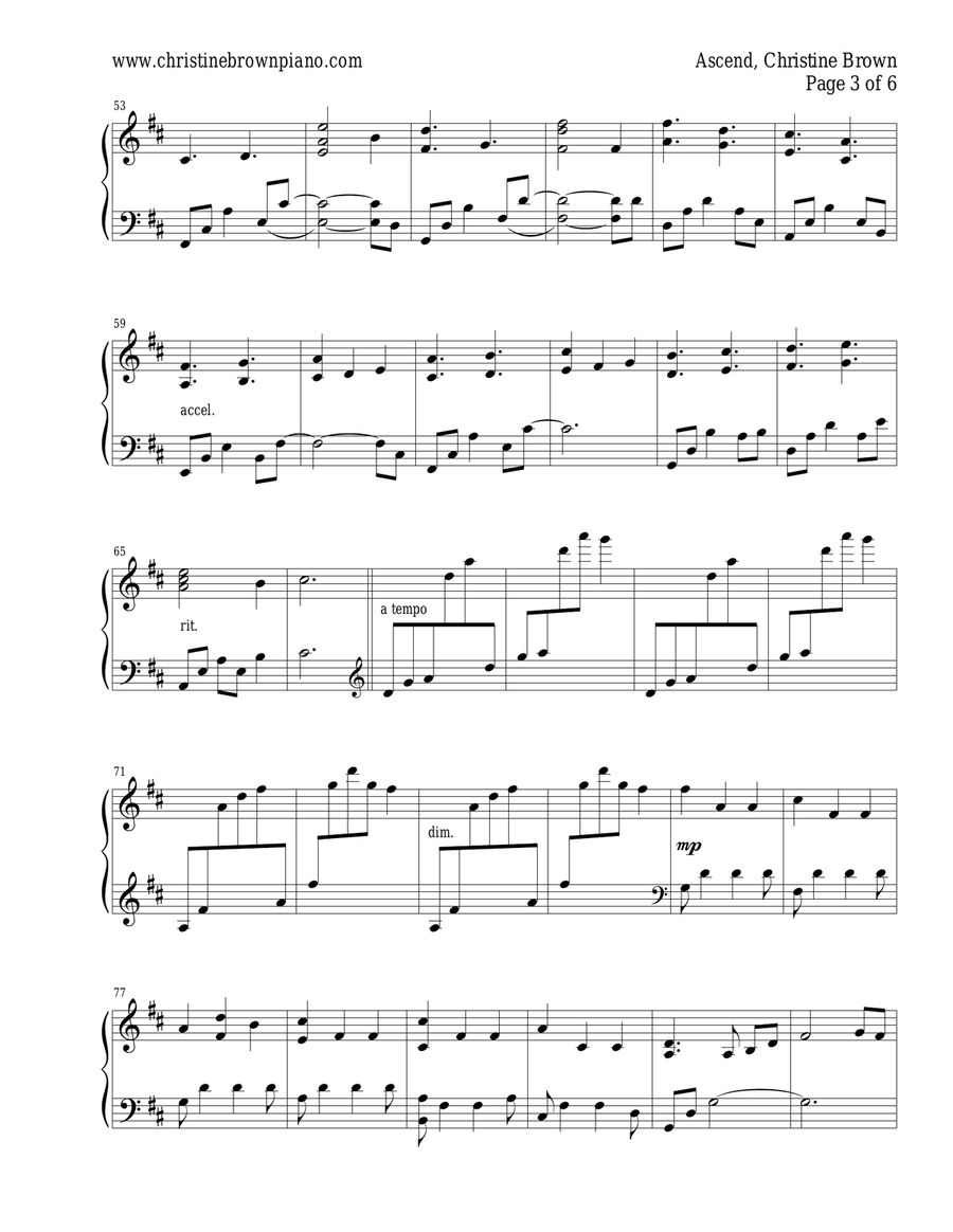 Ascend Piano Solo scores gallery preview page 3