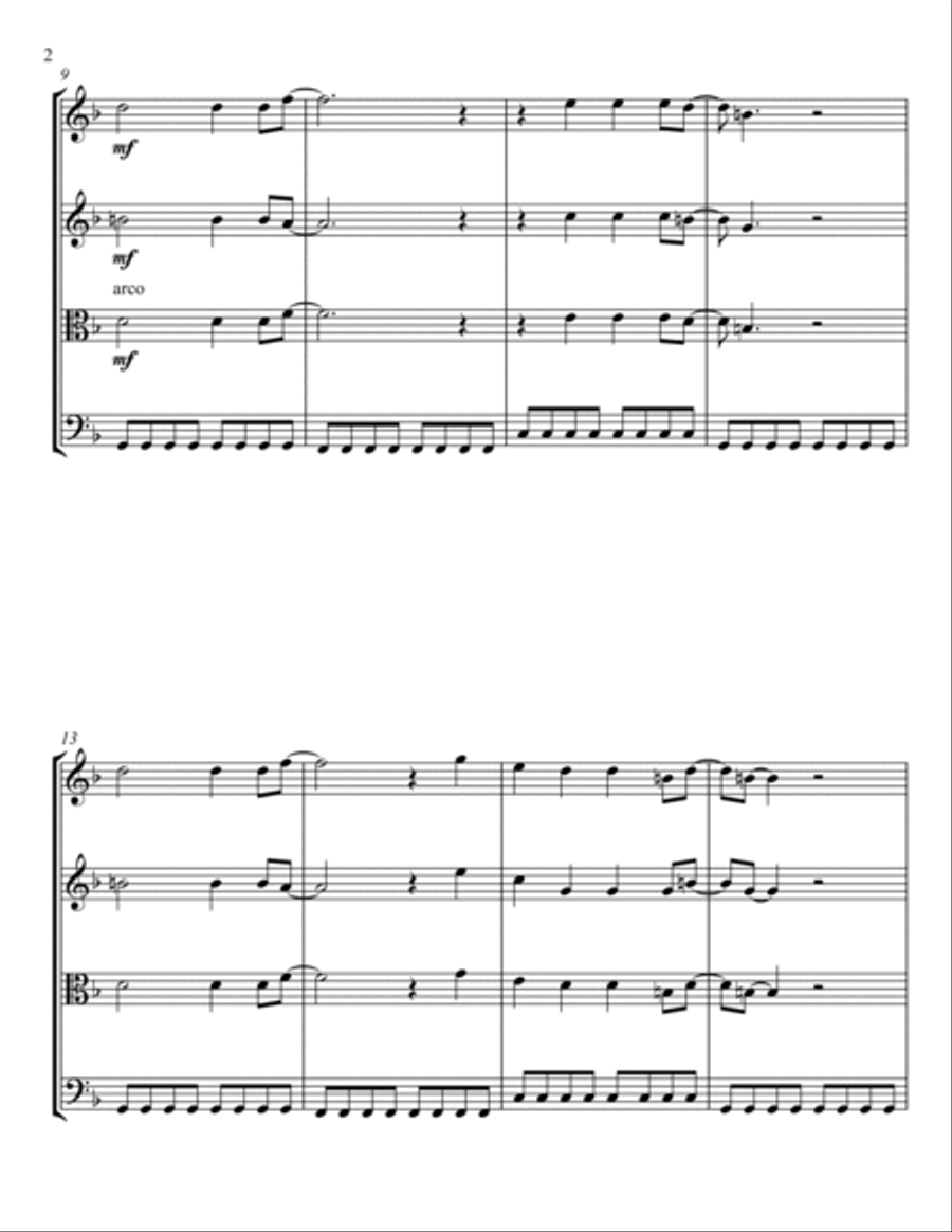 Gold On The Ceiling String Quartet scores gallery preview page 2