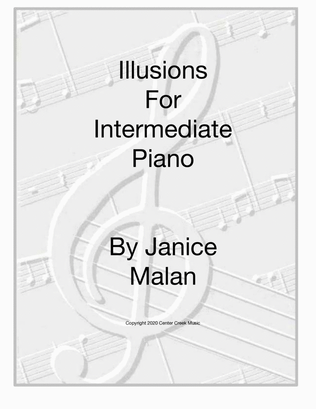 Book cover for Illusions for Intermediate Piano