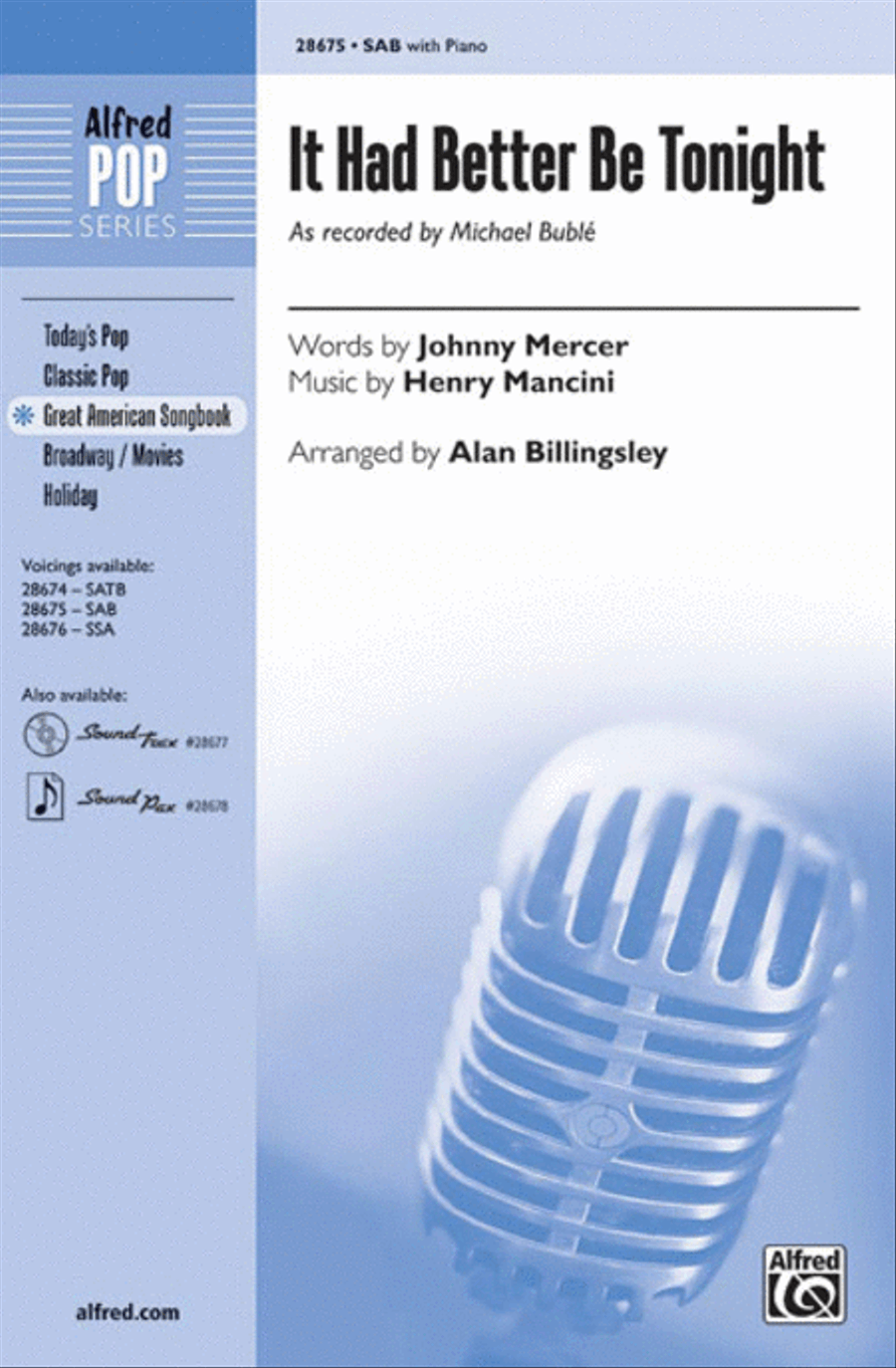It Had Better Be Tonight 3-Part scores gallery preview page 1
