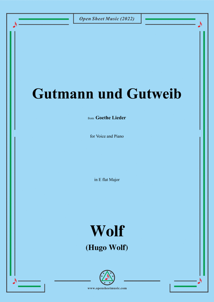 Wolf-Gutmann und Gutweib,in E flat Major,IHW10 No.13 image number null