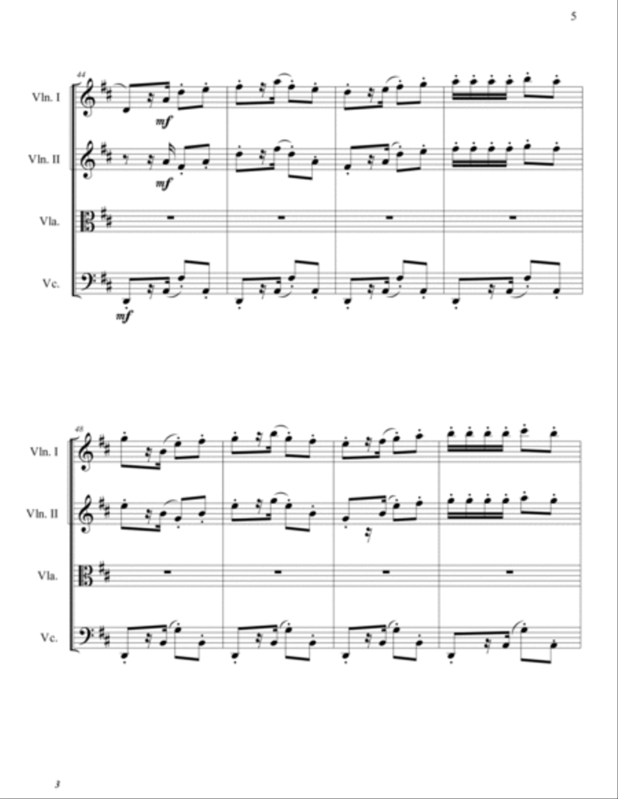 Habanera String Quartet scores gallery preview page 6