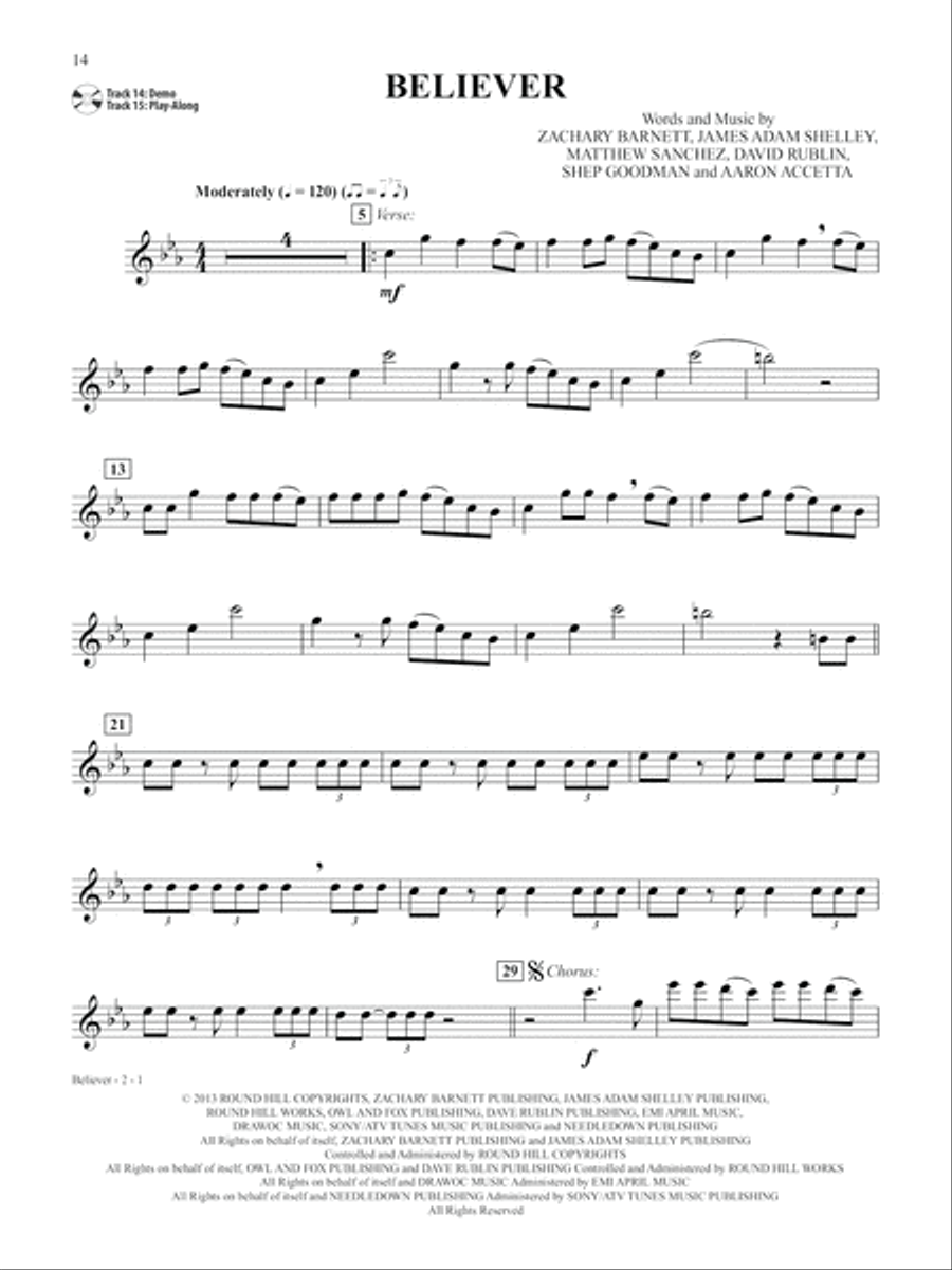 Pop & Country Instrumental Solos Flute Flute Solo scores gallery preview page 15