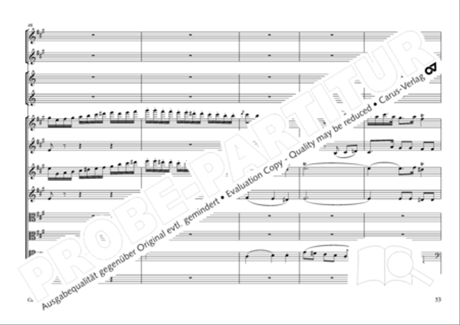 Concertone in D major Horn scores gallery preview page 54