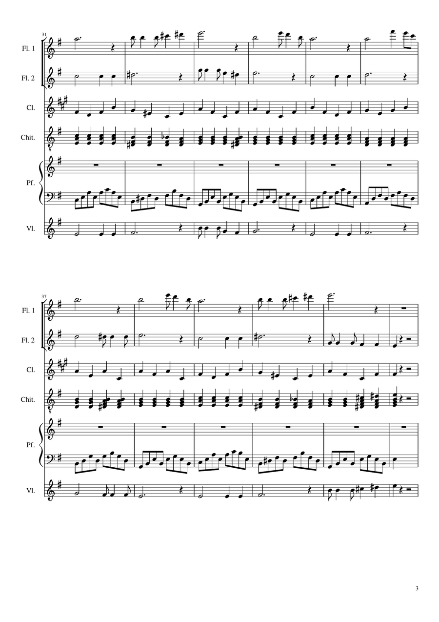Gam Gam Small Ensemble scores gallery preview page 3